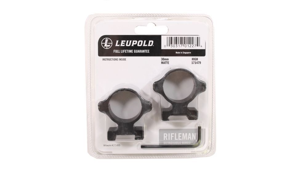 Leupold Rifleman 30mm Detachable High Matte Scope Rings